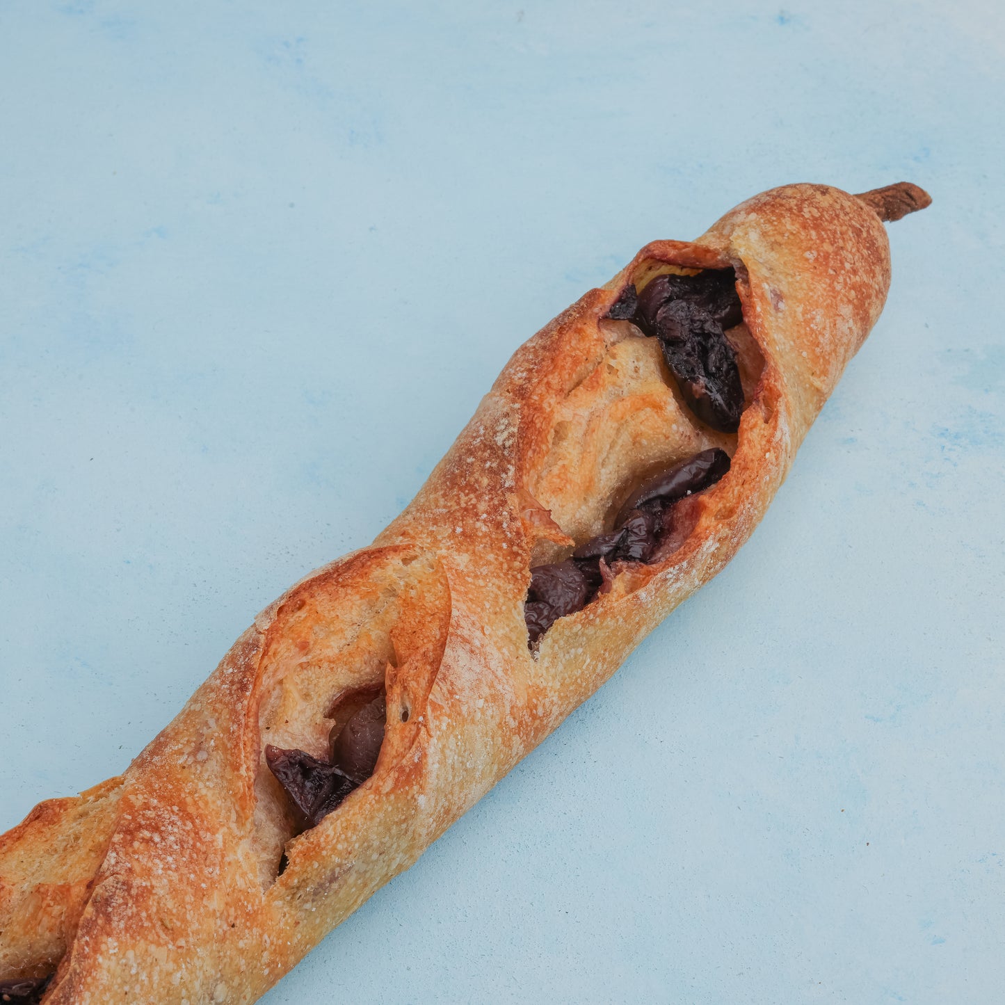 olive feta baguette
