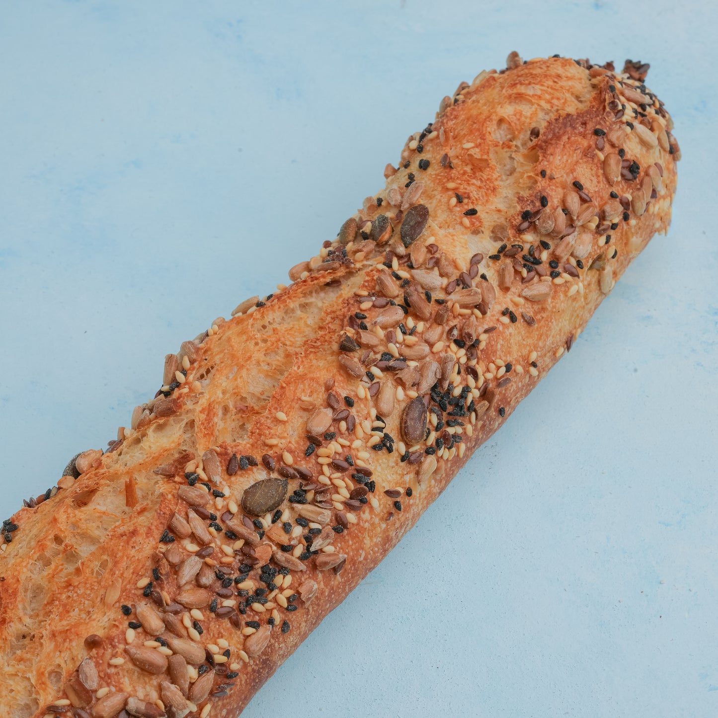 seeded baguette